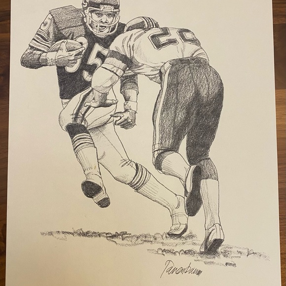 1981 Shell Oil Chicago Bears Posters Payton Page Harper Fencik Evans Baschnagel - Picture 6 of 7